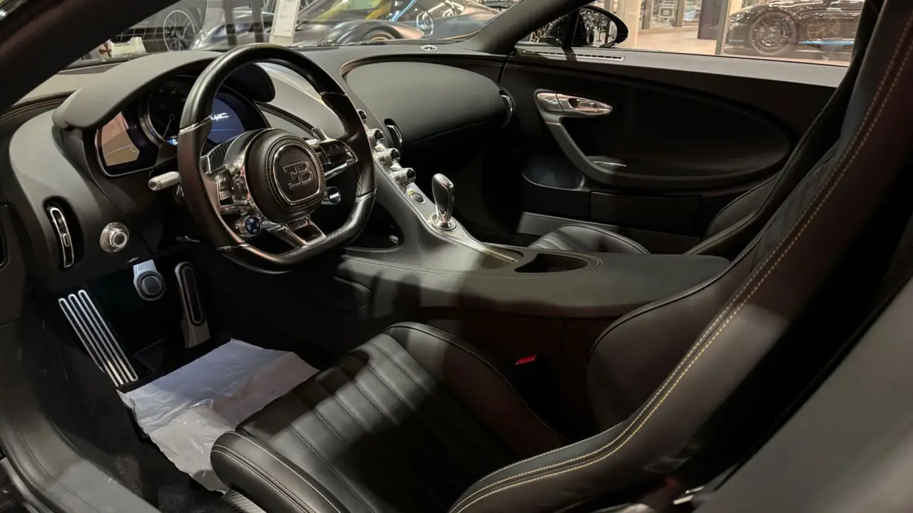 Bugatti Chiron 110 Ani 2019, interior — Milan Super Car Rental, Milan. Bugatti Chiron 110 Ani in Milan The 2019 Bugatti Chiron 110 Ani is available to rent in…