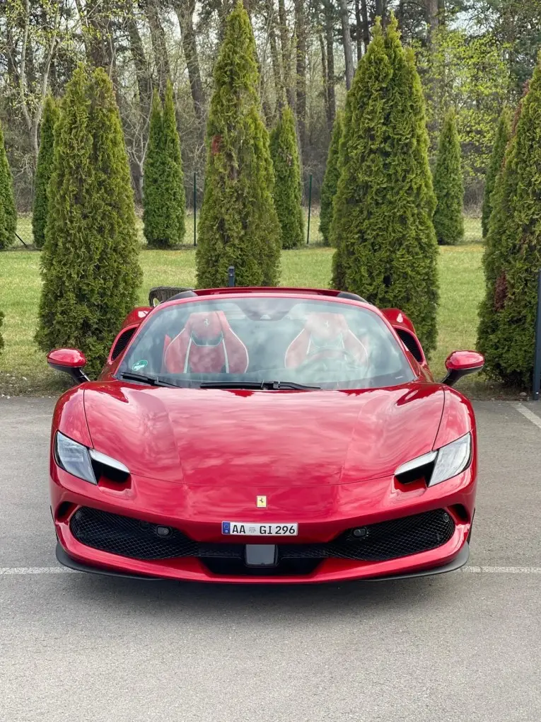 Ferrari 296 GTS Spider 2025, front view — Milan Super Car Rental, Milan. Ferrari 296 GTS Spider in Milan The 2025 Ferrari 296 GTS Spider is available for rental…