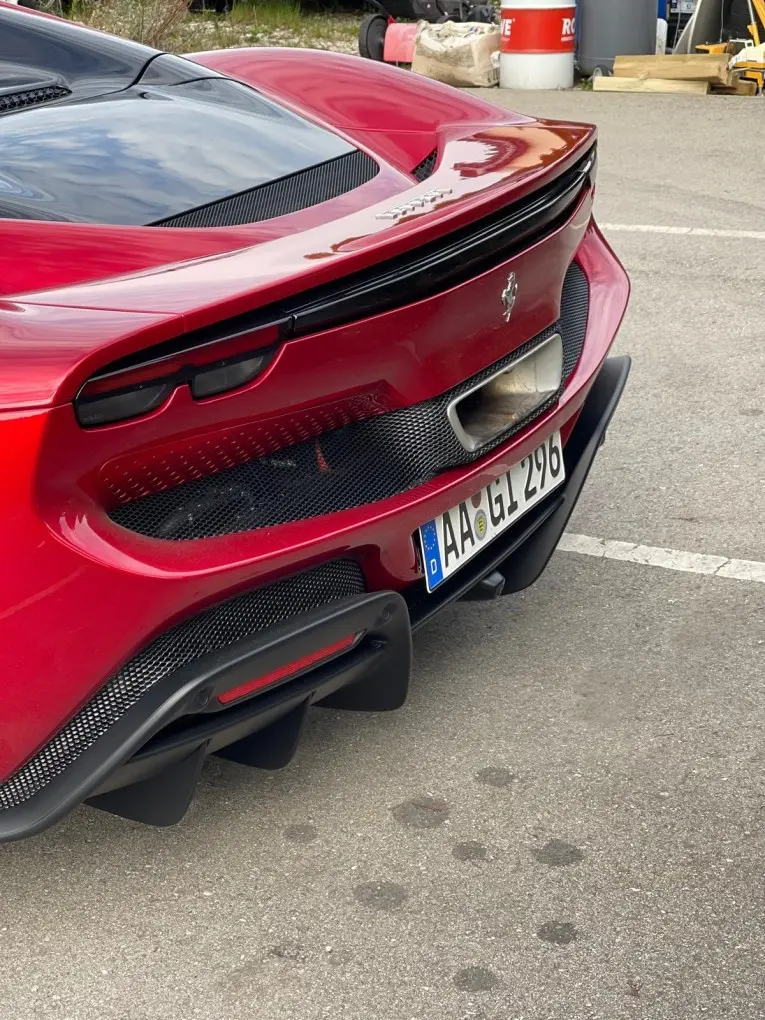 Ferrari 296 GTS Spider 2025, rear view — Milan Super Car Rental, Milan. Ferrari 296 GTS Spider in Milan The 2025 Ferrari 296 GTS Spider is available for rental…