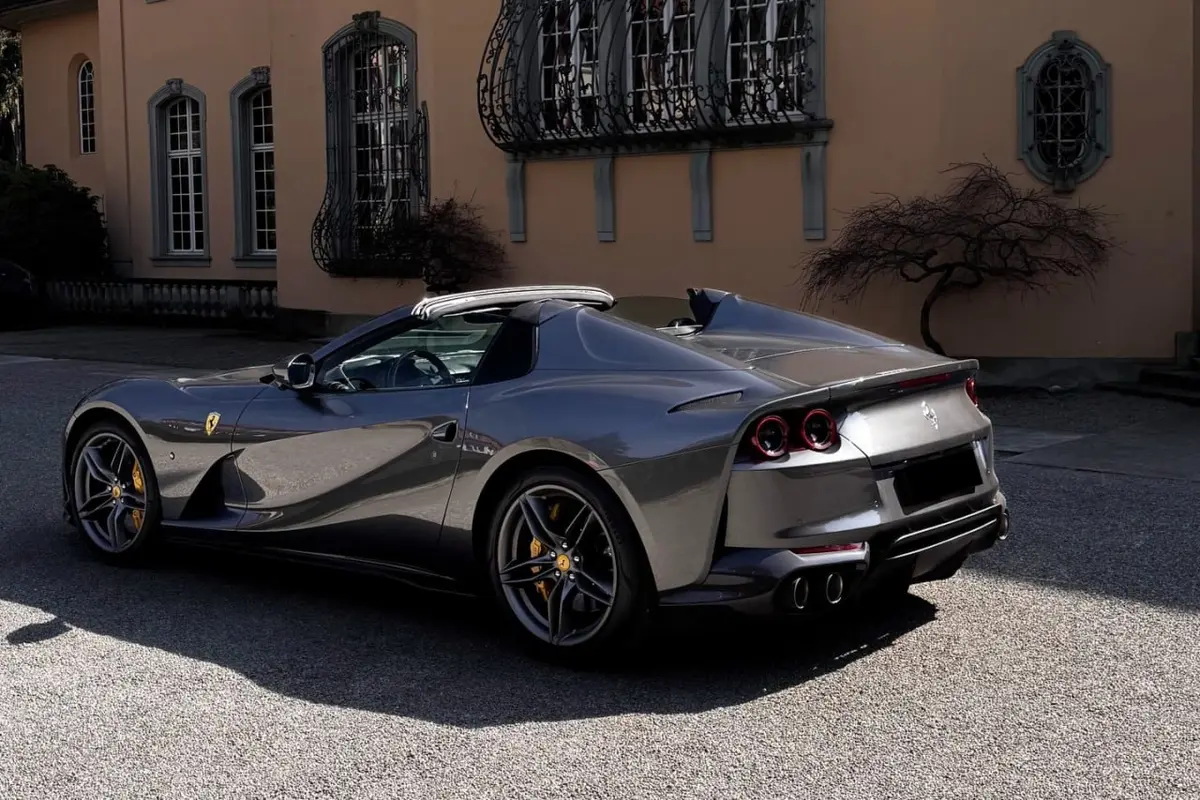 Ferrari 812 GTS 2024, front view — Milan Super Car Rental, Milan. Ferrari 812 GTS in Milan The 2024 Ferrari 812 GTS is available for rental in Milan as a…