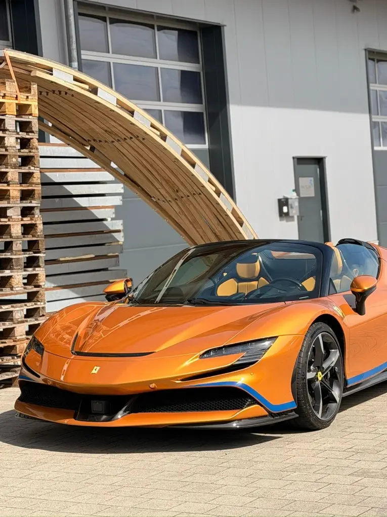 Ferrari SF90 Spider Tailor Made 2025, rear view — Milan Super Car Rental, Milan. Ferrari SF90 Spider Tailor Made in Milan The Ferrari SF90 Spider Tailor Made is offered…