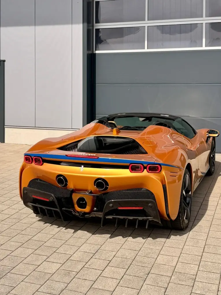 Ferrari SF90 Spider Tailor Made 2025, interior — Milan Super Car Rental, Milan. Ferrari SF90 Spider Tailor Made in Milan The Ferrari SF90 Spider Tailor Made is offered…